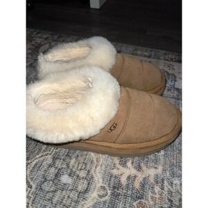 UGG Tazzlita Platform Shearling Trim Chestnut